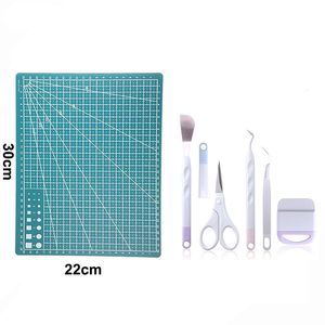 Outils de désherbage défini pour le couteau en vinyle / Weeder / Scraper / Spatula / Tweezers / Scissors Basic Weed Repoval Tool Kit pour Cricut