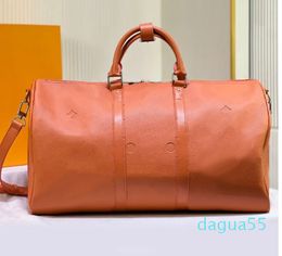 Sac polochon de week-end de styliste, sacs à main de grande capacité, bagages unisexes, sacs à bandoulière en cuir, packs d'extérieur de styliste de week-end