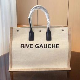 week-end Rive Gauche duffle voyage Sacs à bandoulière Toile Pochette en lin Sac classique Femme Luxurys Sac à main de designer Totes shopper mens outdoor CrossBody Clutch Bags