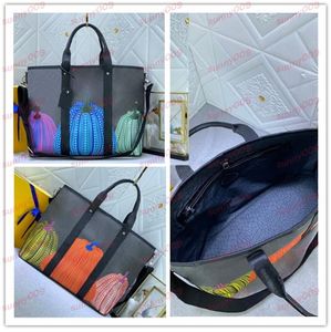 Weekend Tote Laptop Bag Designer afdrukken met pompoenelement handtas luxe dame boodschappentas tassen met trim en handvat