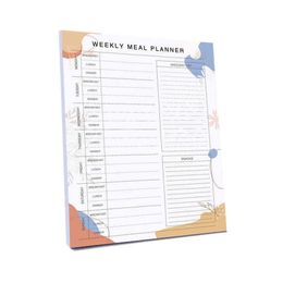 Wekelijkse maaltijdplanner met boodschappenlijst 6 5x8 5 magnetisch notitieblok 52 vellen maaltijdplanner op koelkast 220107299o