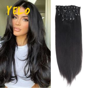 Extensiones de cabello de trama con cuentas Yelo, mechones de cabello de trama sin costuras, invisibilidad Natural con microcuentas de bucle, cabello Remy que se puede remodelar