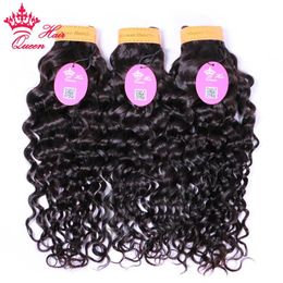 Inslagen Indisch haar Watergolf 12 tot 28 inch Indian Raw Virgin Onbewerkte 100% Human Hair Extensions 1 3 4 Bundels Deal Queen Hair Product