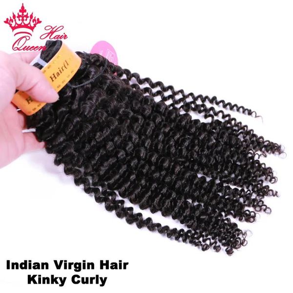 Trames Kinky Curly Bundles 12A Indien Armure de Cheveux Humains 1/3 / 4PCS Profonde Crépus Bouclés Cheveux Pas Cher Prix Vierge Extensions de Cheveux Bruts Naturel Colo