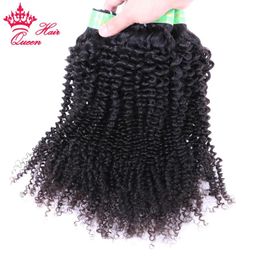 Trames de cheveux mongols Bundles Afro Kinky Curly Human Hair Weave Bundles 100% Extensions de cheveux vierges Double trame Queen Hair Products F