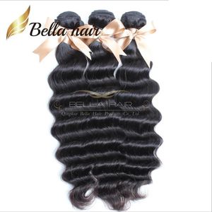 Inslag Peruaans Human Hair Weft Extensions Losse diepe golf Curl 9a Queen Weave 3 of 4 Bundels Factory Vendor