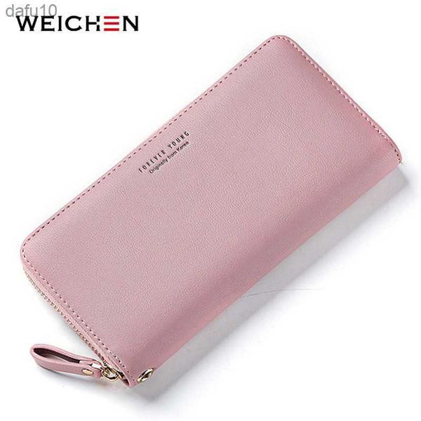 Pulsera WEICHEN para mujer, cartera de mano larga, Carteras de gran capacidad, monedero para mujer, monederos para mujer, tarjetero de bolsillo para teléfono, Carteras L230704