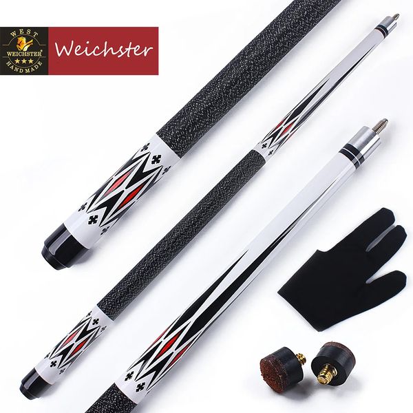 Weichster Billard Pool Cue Stick 1/2 Arbre en bois d'érable 58 Vis de 13 mm sur la pointe Cue 240418