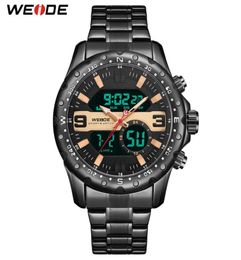 Weide Men Luxury Quartz Digital Number Calendar Chronograph Sports Military Metal Metal Belt Band Strap Wristwtches Relogie Masculino2139806