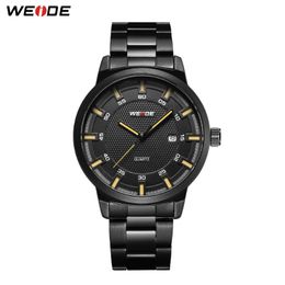 WEIDE hommes montre affaires marque Design militaire noir bracelet en acier inoxydable hommes numérique Quartz montres montre acheter un obtenir 303a