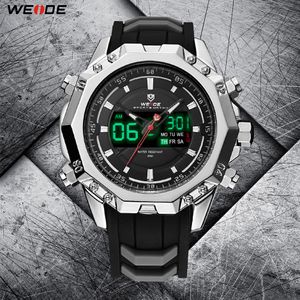 WEIDE Militaire Quartz Numérique Auto Date Hommes Sport Montre Horloge Bracelet En Silicone Montre-Bracelet Relogio Masculino Montres Hommes Relojes2702