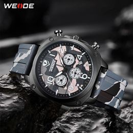 WEIDE montre Top marque hommes militaire affichage numérique homme sport bracelet en Silicone mode extérieur montres décontractées relojes hombre288e