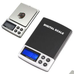 Weegschalen 200G/0.01G Mini Pocket Digitale sieraden Goud Sterling Sier Elektronisch Duurzaam Draagbaar Dh1236 Drop Delivery Office Sc Dh3Wx