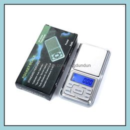 Weegschalen mini elektronische digitale schaal sieraden weeg nce pocket gram lcd display 500 g/0,1 g 200 g/0,01 g met retailpakket dro otd09