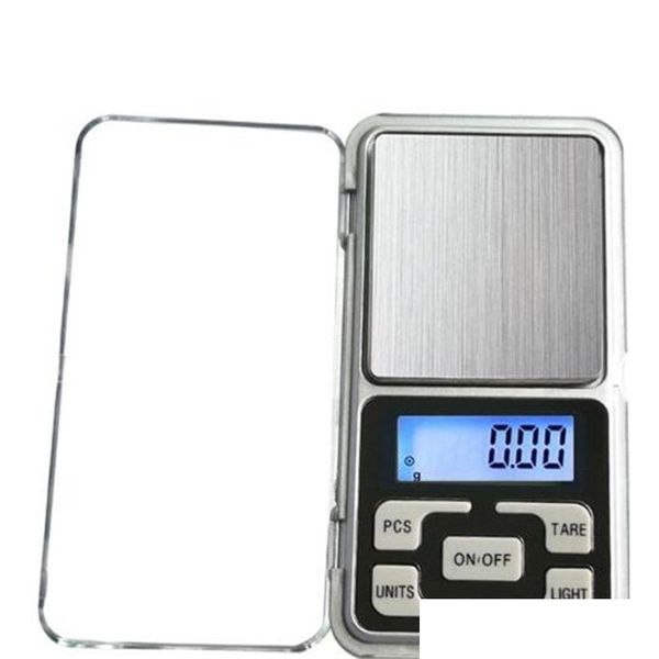 Balanzas de pesaje Mini balanza digital electrónica Joyería Pesar Nce Pocket Gram Pantalla Lcd con caja de venta al por menor 500G / 0.1G 200G / 0.01G 293 V2 Dhgzh