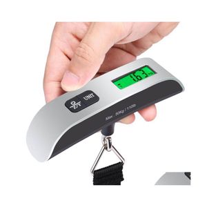 Weighing Scales Mini Electronic Lcd Display 10G/50Kgs Portable Digital Hanging Weight Scale Lage Spring With Hook Zl0050 Drop Delive Dhl2S