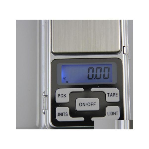 Balances de pesée Mini balance de poche électronique 100G 200G 0.01G 500G 0.1G Bijoux Diamant Nce Affichage Lcd avec emballage de vente au détail 8 S2 Drop Dhu68