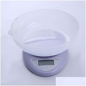 Balances de pesée petite balance numérique LCD portable 5Kg/1G 1Kg/0.1G cuisine alimentaire cuisson précise cuisson Nce mesure du poids 180 J2 Dro Dhdhy