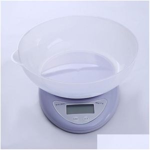 Básculas de pesaje Báscula digital LCD portátil pequeña 5 kg / 1 g 1 kg / 0,1 g Cocina Comida Cocina precisa Hornear Nce Medición Básculas de peso 180 Dhoub