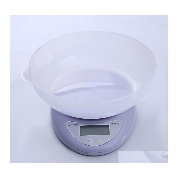 Balances Petite balance numérique LCD portable 5Kg / 1G 1Kg / 0.1G Cuisine Alimentaire Cuisson précise Cuisson Nce Mesure du poids 180 J2 Dro Ot2Pt