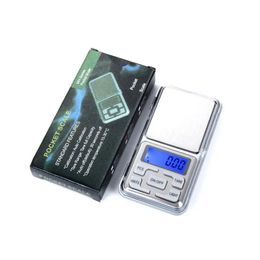 Balances de pesée en gros 100G 200G X 0.01G 500G 0.1G Mini bijoux de précision numérique rétro-éclairage poids Nce gramme poche électronique Sca Dhy8V