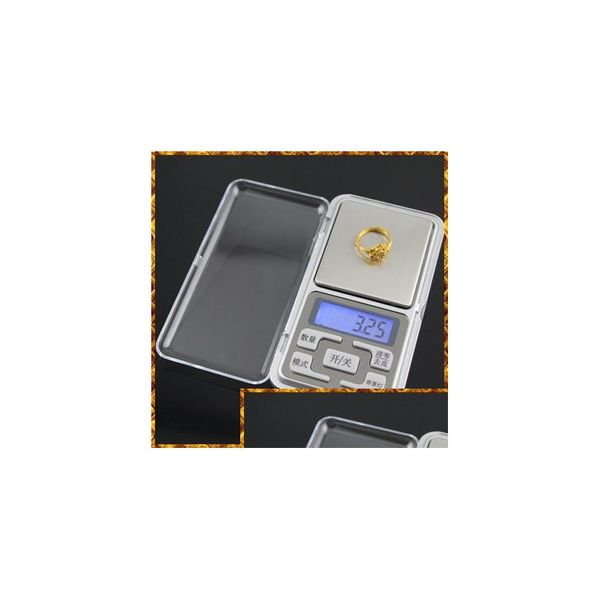 Échelle de pesée en gros 20pcs mini échelle de poche électronique 200g 0,01 g de bijoux Diamond NCE LCD Affichage avec livraison de DHNWM