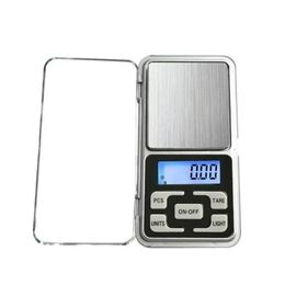 Weegschalen Groothandel Mini Electronic Digital Scale sieraden Weeg NCE Pocket Gram LCD -display met retailbox 500 g/0,1 g 200 g/0,0 DH2RW