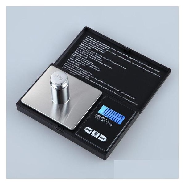 Balances de pesée en gros Mini balance numérique de poche 0.01 X 200G bijoux peser Nce Lcd électronique Akb73715601 outils de réparation Kits alarme Otpv8