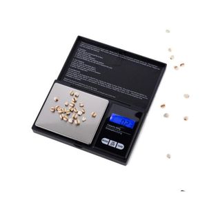 Weegschalen Groothandel Pocket 100/200/500G X 0.01G 500G/1000G 0.1 vierkante Digitale Weegschaal Elektronische Precieze Sieraden Hoge Precisie Ki Dhekw