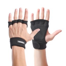 Gewichtheffende handschoenen Training Gym Grips Fitness Glove Vrouwen Mannen Crossfit Bodybuilding Polsbandjes Hand Palm Protector 240412