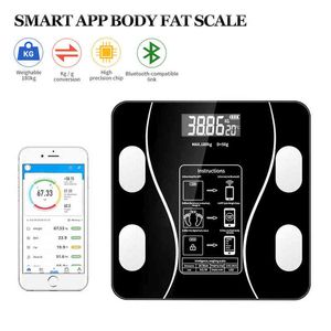 Gewichtsschaal Draadloze Bluetooth Body Fat Scale Intelligente Elektronische BMI Samenstelling Nauwkeurige Analyzer App Bluetooth-compatibel H1229