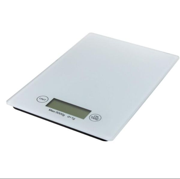 Pondération Balances numériques Mesure électronique Balance en verre trempé Cuisine domestique 5KG / 1g Écran LCD 3 couleurs avec boîte de vente au détail