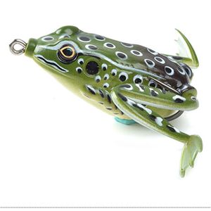 Weihe pêche cible vivante grenouille leurre 50mm/11g tête de serpent leurre Topwater Simulation grenouille pêche artificielle en caoutchouc souple appât