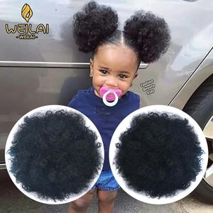 WEILAI Postiche Cheveux Chignon Queue de Cheval Afro Puff Doux Frit Tête Élastique Cheveux Corde Chignons Synthétiques pour Femmes Noires et Enfant 240122