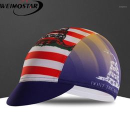 Weimostar Team Coolmax Pro Ciclismo USA respirant été coupe-vent Anti-transpiration casquette de cyclisme chapeau de vélo casquettes d'équitation masques