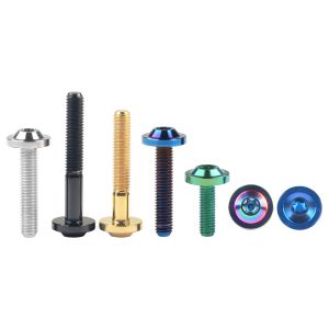 WEIQIJIE Titanium Bolt M5 / M6 / M8X10 12 15 20 25 30 35 40 50 60 70 mm Vis de tête Torx pour les fixations à moto à vélo