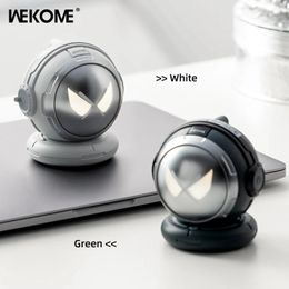 Wekome Wireless Portable Bluetooth Music Ser V5.3 Sci-Fi ademhalingslicht Astronautenvorm Mini Ser voor desktop decoratie 240422