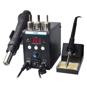 WELDERS 8586 Solderstation 2 In 1 digitale ESD Hot Air Blower Soldering Iron SMD Desolding Rework Station