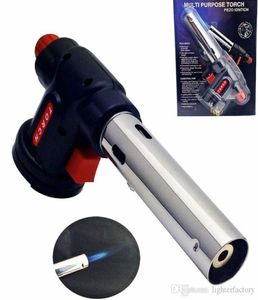 Soldadura arma de arma encendedor más ligero Torcha de cocina Flamethrower BBQ Guns Butane Gas Blow Tuerca Ligera más liviano Herramientas de cocción New8324108