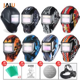 Máscara de cascos de soldadura Solar Batería de litio automática Eléctrica DIN4 / 9-13 Casco TIG MIG Máscara de oscurecimiento automático 230428