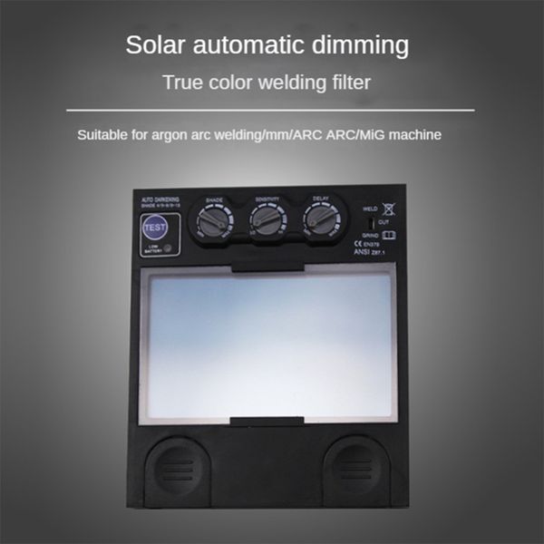 Lente de soldadura Solar Automático LCD Filtro de casco de soldadura Filtro de reemplazo del panel de lente de soldadura Filtro