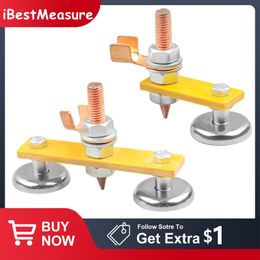 Lasmagneetkop magnetische lasfix Grondklem enkele/dubbel sterke magnetische lasondersteuning voor elektrische lasgrond