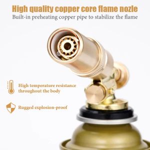 Soudage Torche Gas de gaz à flamme à flamme à haute température en laiton Copper Gas Tourche Brazer Solder Propane Soudage Plumbing