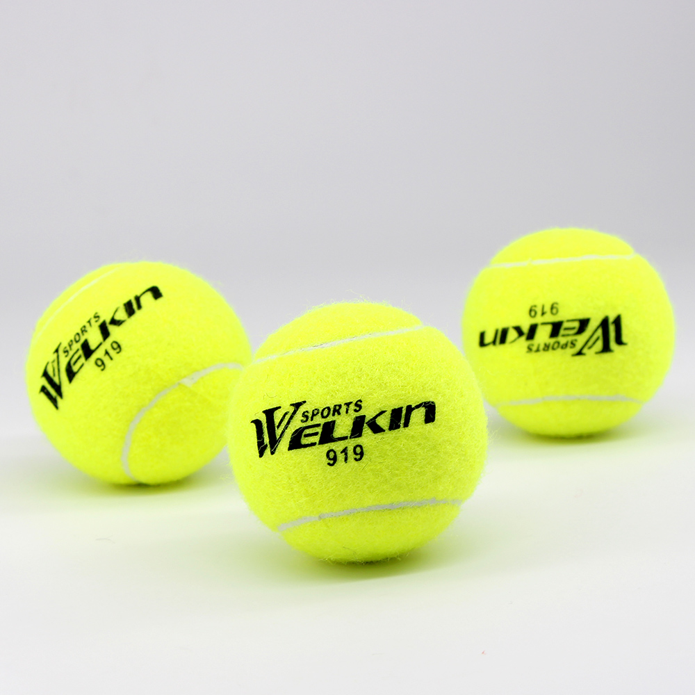 Szkolenie Welkin 1PCS Profesjonalne trening tenisowy piłka gumowa gumowa wysoka odbicie dla znajomych początkujących klub szkolny