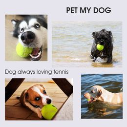 Welkin New 63 mm Pet Dog Puppy Tennis Ball Thrower Chucker Launcher Play Toy Supplies Sports en plein air avec conception de caoutchouc pour animaux de compagnie