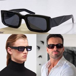 Lunettes de soleil de marque bien connue Occhiali Symbole PR 06YS lunettes pour hommes et femmes mode triangle décoration grandes tempes protection des yeux2526