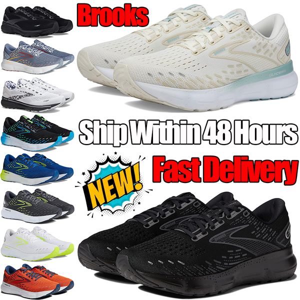 Brooks Glycerin 20 Chaussures de course Cascadia 16 pour hommes Femmes fantômes 15 Mesh Fashion Outdoor Jogging Walking Sport Womens Mens Trainers Sneakers