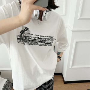Welldone t-shirt ontwerper T-shirts luxe mode dames t-shirt zomerbrief bedrukte korte mouwen damesmerk losse t-shirt
