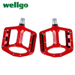 Wellgo MG-1 Magnésium Alloy Body CR-MO SPINDLE DU SEALLED ROULEURS PEDAL DE BICYLE POUR BMX ROAD VOODE MTB CYCLAGE PIÈCES