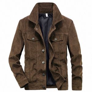 Wellsome – manteaux de moto en velours côtelé pour hommes, vestes d'hiver Bomber, coupe-vent multi-poches, Cott Cargo Parkas 41ZY #
